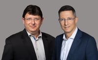 מימין: שרון רייך, מנכ״ל איילון ביטוח ופיננסים, צילום: רמי זרנגר / אמיל וינשל, צילום: רמי זרנגר