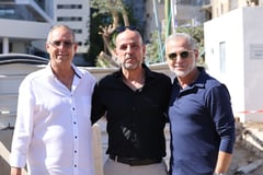 ישראל לוי, אליאב מימון ואיציק רוכברגר, צילום: שרון ענבי