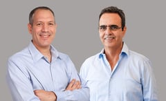 מימין: מיכה מלכה, מנכ״ל טוליפ קפיטל, צילום: נטע שני / מיכאל בנוולגי, מנכ״ל הראל פיננסים, צילום: גבע טלמור
