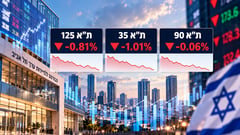 סיום שלילי לשבוע המסחר בתל אביב / קרדיט: אילוסטרציה – AI סיום שלילי לשבוע המסחר בתל אביב / קרדיט: אילוסטרציה – AI