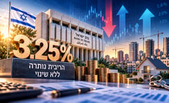 בנק ישראל הותיר את הריבית על 3.25% / קרדיט: אילוסטרציה – AI