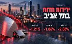 שבוע אדום בבורסת ת״א / קרדיט: אילוסטרציה – AI