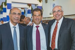 מספנות ישראל מימין לשמאל: שלומי פוגל, אסי שמלצר וסמי קצב, צילום: דניאל צרסקי