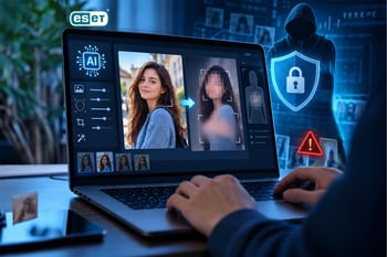 זיוף תמונות ב-AI, קרדיט: ESET