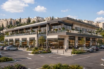נתנאל מניבים תקים מרכז מסחרי ביקנעם עלית / קרדיט: אילוסטרציה – AI