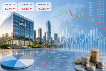 עוד יום של ירידות בבורסה / קרדיט: אילוסטרציה – AI