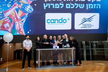 מייסדי וחברי הנהלת קאנדו דרונס, רמי לוי בעל עניין בקאנדו דרונס, ותום אלחדיף, מנהל פיתוח השווקים בבורסה לני״ע, צילום: כפיר זיו