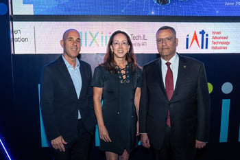 משה לאון ראש עיירית ירושלים, קרין מאיר רובינשטין ומרק סבג חברת הנהלת טבע העולמית, קרדיט: קונסטנטין גרוסמן