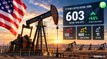 מספר אסדות הקידוח בארה״ב נותר על 603 / קרדיט: אילוסטרציה – AI