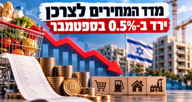 הפתעה לטובה באינפלציה בישראל / קרדיט: אילוסטרציה – AI