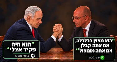 פרופסור ירון זליכה וראש הממשלה בנימין נתניהו אילוסטרציה AI