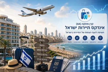 קרן מחקה אחר מדד אינדקס תיירות ישראל / קרדיט: אילוסטרציה – AI