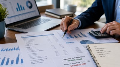 מה אומר Levered Free Cash Flow שלילי? כאשר Operating Cash Flow חיובי / קרדיט: אילוסטרציה – AI