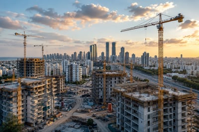הבנייה מתאוששת? / קרדיט: אילוסטרציה – AI