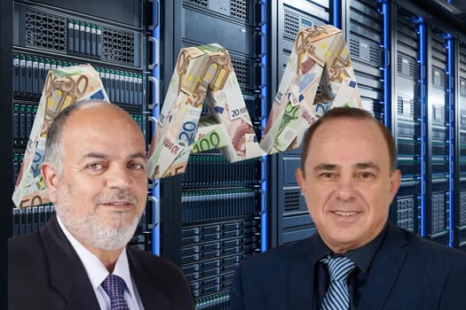 מימין: יו״ר רפאל הד״ר יובל שטייניץ; מנכ״ל רפאל יואב תורג׳מן, קרדיט: דוברות רפאל / עיבוד: פאנדר