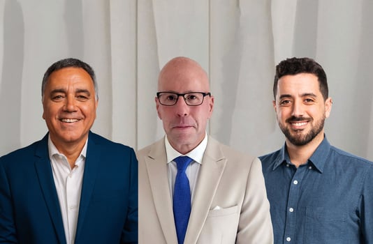 מימין: עמרי גרטי, ליאור רוזנפלד, ישראל גרטי, צילום: יח״צ