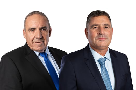 מימין: אסף אלמגור מנכ״ל קבוצת בזן, צילום: שגיא מורן / משה קפלינסקי יו״ר בזן, צילום: שגיא מורן