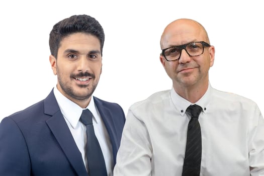 מימין: עורך דין אסף ורשה, צילום: רגב כלף / עורך דין ניצן אפגין, צילום: ניר שמול