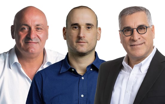 מימין: אבישי בן חיים, מנכ״ל רוטשטיין, צילום: רז רוגובסקי; רו״ח עמית יוחאי משנה למנכ״ל אנגלו סכסון, צילום: ערן ירדני; יוסי אברהמי יו״ר ובעלים יוסי אברהמי, צילום: יונתן בלום