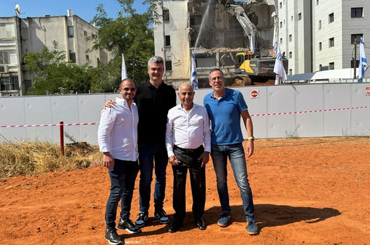 מימין לשמאל: איתן ברקמן, סמי מצלאוי, גלעד אורן ואביב מצלאוי, צילום: אמבר אלון
