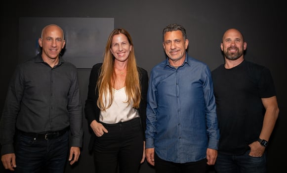 מימין: אבן ניומן, שלומי עקריש, צופית הראל וגיא פרג, צילום: גלעד פורת