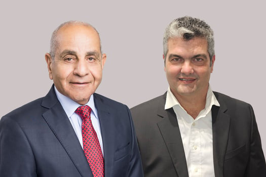 מימין: גלעד אורן, המנכ״ל הנכנס של חברת מצלאוי, צילום: יח״צ; סמי מצלאוי, יו״ר ובעלים חברת מצלאוי, צילום: מגדלור מדיה