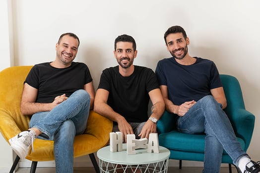 מייסדי Hexa, מימין לשמאל: רן בוכניק, יחיאל אטיאס, יונתן קלארק. צילום: Hexa