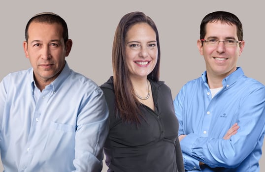 מימין: משה הומינר, מנהל כספים בקבוצת בית ירושלמי BY, צילום: תומר שלום / גלית וינדר טפר, מנכ״לית הפניקס ליווי בניה, מקבוצת הפניקס גמא, צילום: ענבל מרמרי / יעקב ניצן, מנכ״ל ושותף החברת רובי קפיטל, צילום: ראובן קופצ׳ינסקי