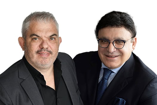 מימין: עופר נמרודי, צילום: רמי זרנגר; אלכס מריאש, מנכ״ל הכשרת הישוב התחדשות עירונית, צילום: ראובן קסטרו