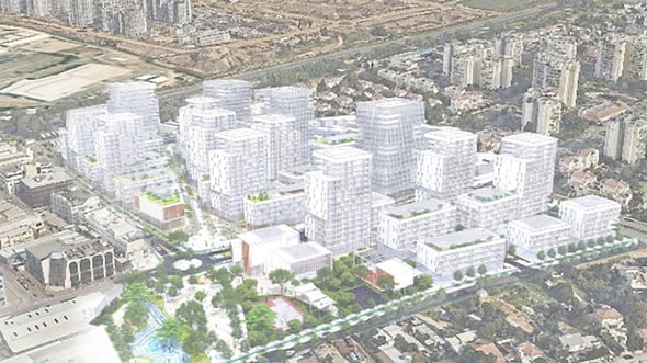 הדמית תוכנית פרדס צפוני. קרדיט: ׳ארי כהן-מיכאל וינד אדריכלות ובינוי ערים׳