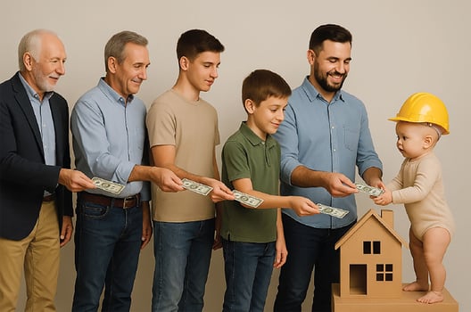 אילוסטרציה AI  של מי הכסף הזה ?