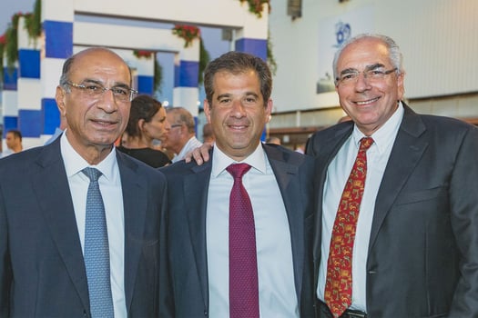 מספנות ישראל מימין לשמאל: שלומי פוגל, אסי שמלצר וסמי קצב, צילום: דניאל צרסקי