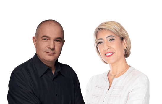 מימין: סיגל רגב, יו״ר דירקטוריון קבוצת דנאל, צילום: ענבל מרמרי; דודו מזרחי, מנכ״ל קבוצת דנאל, צילום: יח״צ