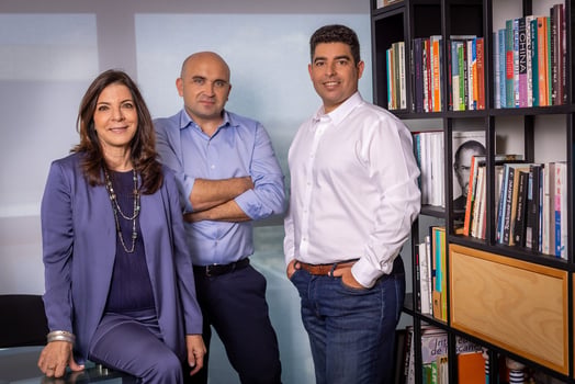 צוות השותפים בקרן ויולה קרדיט: עידו ויגדור, אלכס גינזבורג, רותי פורמן. צילום: אריק סולטן