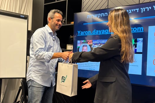 ירון דייגי בכנס המשקיעים של גיא נתן, צילום: יח״צ