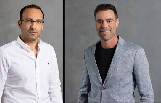 יוסי רייק מנכ״ל ומבעלי קבוצת רייק נדל״ן ואלירן הראל סמנכ״ל פיתוח עסקי קבוצת רייק, צילום: רז רוגובסקי