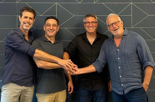 מימין: עדי אייל, אלי פרדו, סער רם, יהודה שפירא, קרדיט: באדיבות וואן