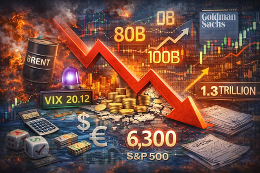 יעד ה-S&P 500 עלול לרדת ל-6,300 / קרדיט: אילוסטרציה – AI