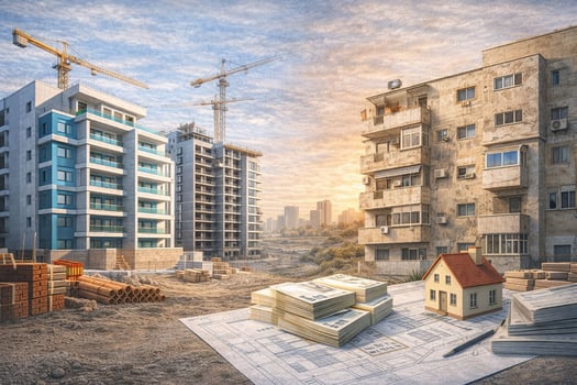 התעוררות בשוק הדיור עם פער חריג / קרדיט: אילוסטרציה – AI