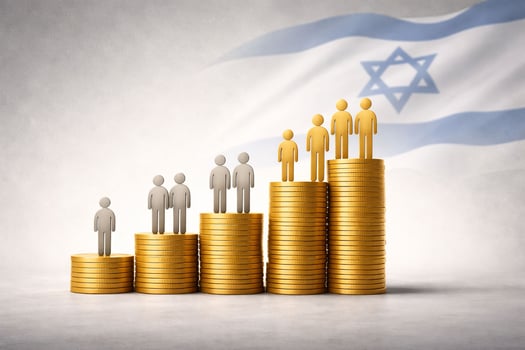 תיבות מתוך דוח בנק ישראל לשנת 2025 / קרדיט: אילוסטרציה – AI