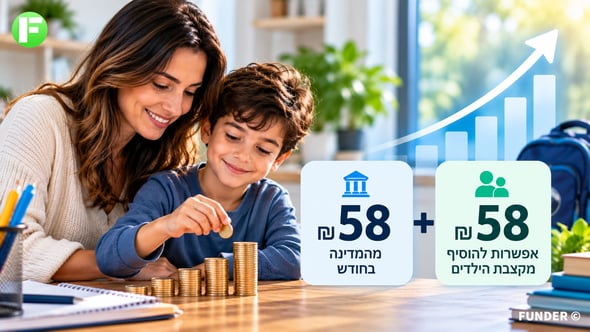 חיסכון לכל ילד / קרדיט: אילוסטרציה – AI