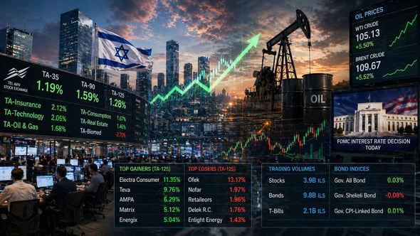 עליות שערים בבורסה בתל אביב / קרדיט: אילוסטרציה – AI