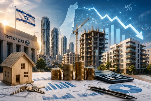 תגובות בשוק הנדל״ן והפיננסים למדד / קרדיט: אילוסטרציה – AI