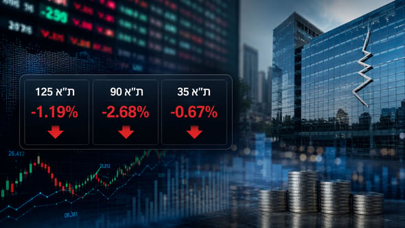 שבוע המסחר נפתח בירידות שערים / קרדיט: אילוסטרציה – AI