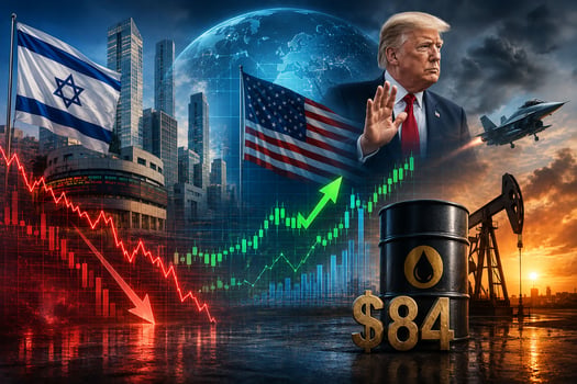 ירידות בתא מול עליות בוול סטריט / קרדיט: אילוסטרציה – AI