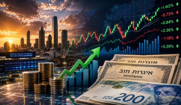מגמה מעורבת בבורסה בתל אביב / קרדיט: אילוסטרציה – AI