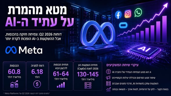 מטא ממשיכה לצמוח / קרדיט: אילוסטרציה – AI