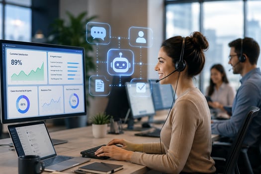 זינוק של פי 1.7 בשימוש בסוכני שירות מבוססי AI בשנה האחרונה / קרדיט: אילוסטרציה – AI