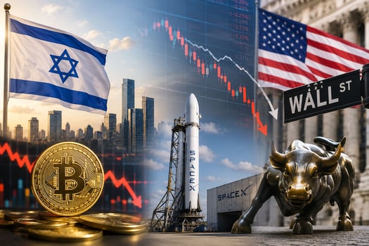 סוף שבוע אדום בבורסות / קרדיט: אילוסטרציה – AI
