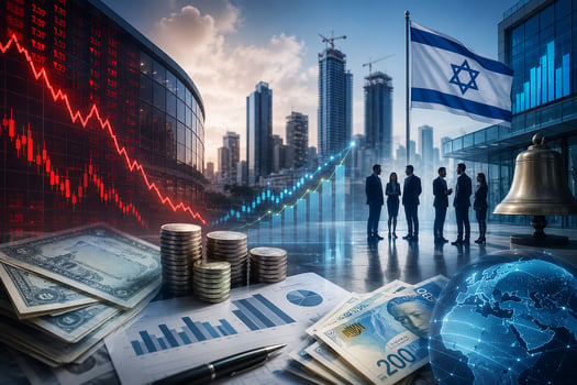 הבורסה בתל אביב תפתח את שבוע המסחר בצל הלחימה המחודשת עם איראן / קרדיט: אילוסטרציה – AI